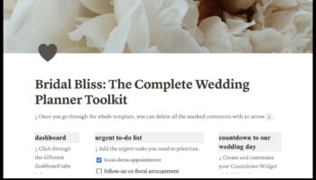 Bridal Bliss Blueprint: Navigați în planificarea nunții