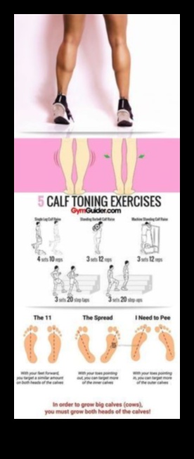 Cronici vițel: Crearea picioarelor modelate cu exerciții strategice